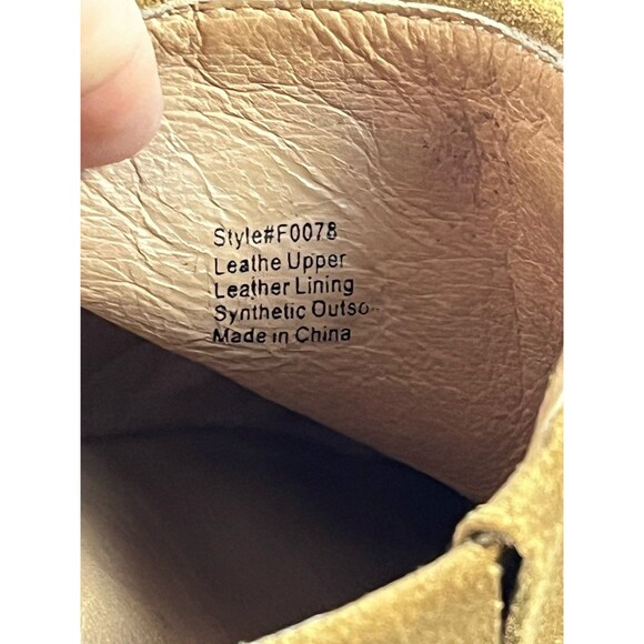 Madewell Mules Womens 8.5 Dani Fringe Suede Leather Heel Bootie Boho Preppy - Picture 3 of 11